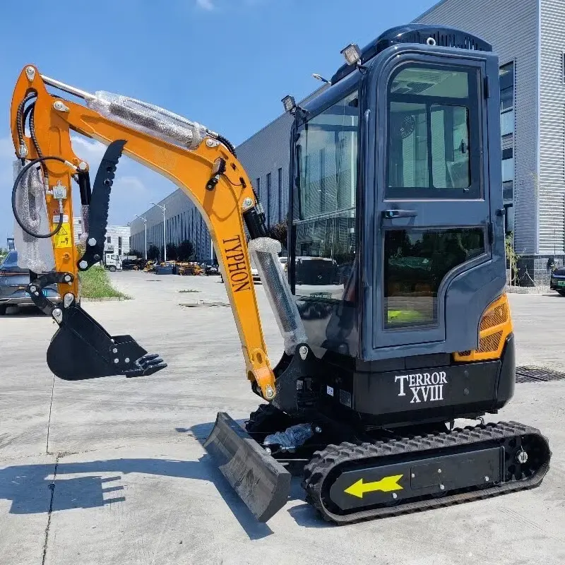 4,000 lbs Terror XVIII Mini Excavator, EPA Certified KUBOTA D902 Diesel Machine